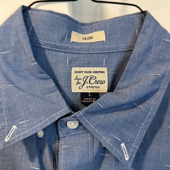 Mens J.Crew Slim Stretch Button Down - Picture 2 of 3